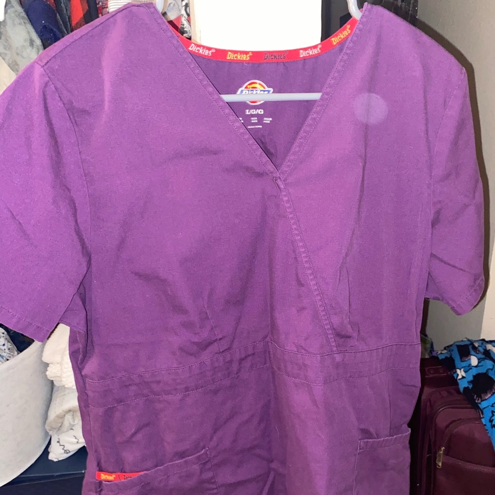Purple scrub top